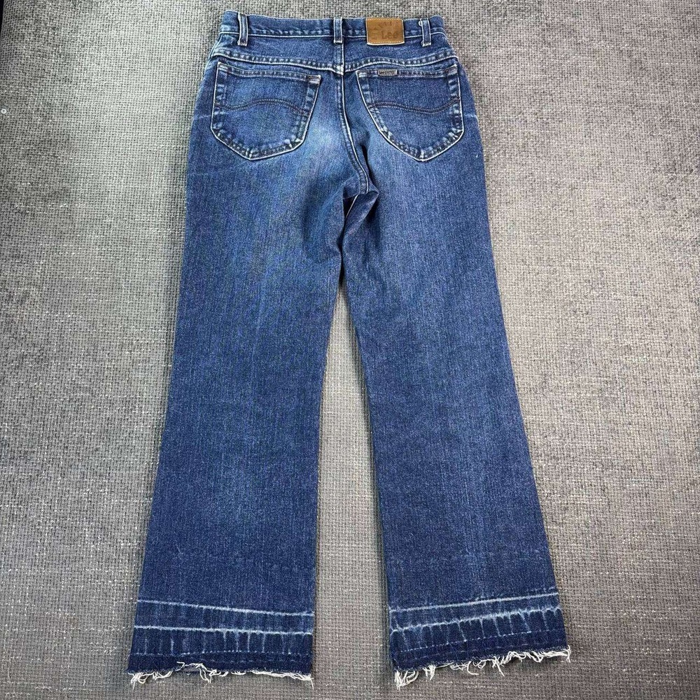 Lee Riveted Straight Leg Jeans Womens 28 Blue High Rise 90s Made in USA